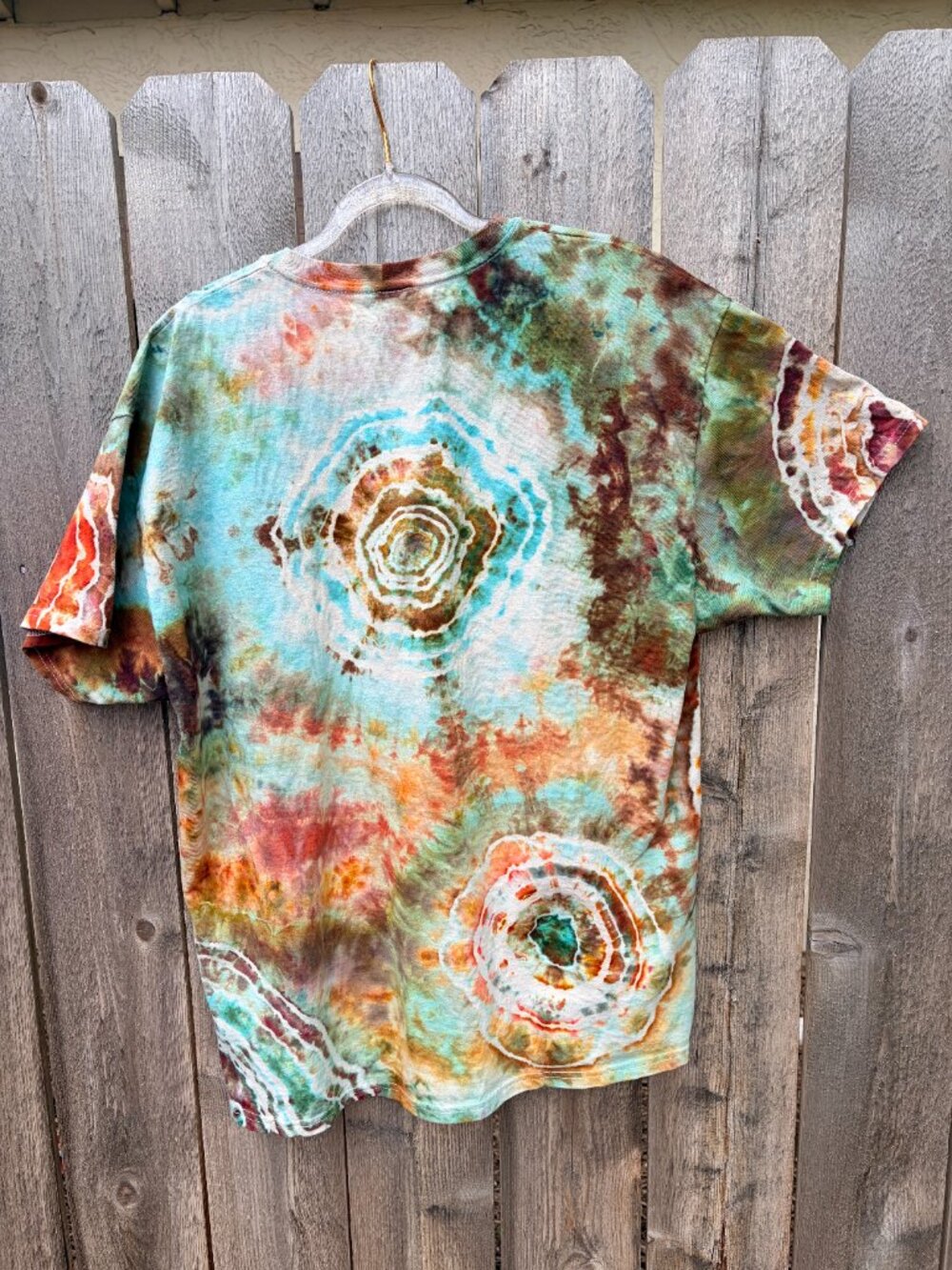 Handmade Geode tie dye t-shirt Ice dyed - Picture 5 of 8